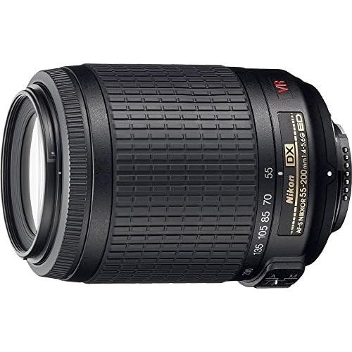  Nikon AF-S DX NIKKOR 55-200mm f4-5.6G ED VR II Zoom Lens (Certified Refurbished)