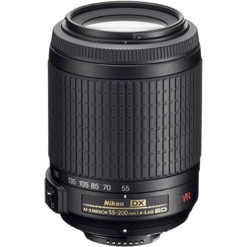  Nikon AF-S DX NIKKOR 55-200mm f4-5.6G ED VR II Zoom Lens (Certified Refurbished)