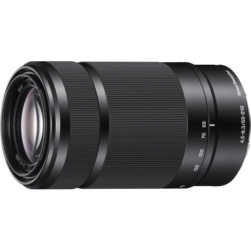 소니 Sony E 55-210mm F4.5-6.3 Lens for Sony E-Mount Cameras - Black (Certified Refurbished)