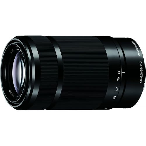 소니 Sony E 55-210mm F4.5-6.3 Lens for Sony E-Mount Cameras - Black (Certified Refurbished)