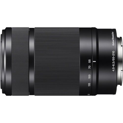 소니 Sony E 55-210mm F4.5-6.3 Lens for Sony E-Mount Cameras - Black (Certified Refurbished)
