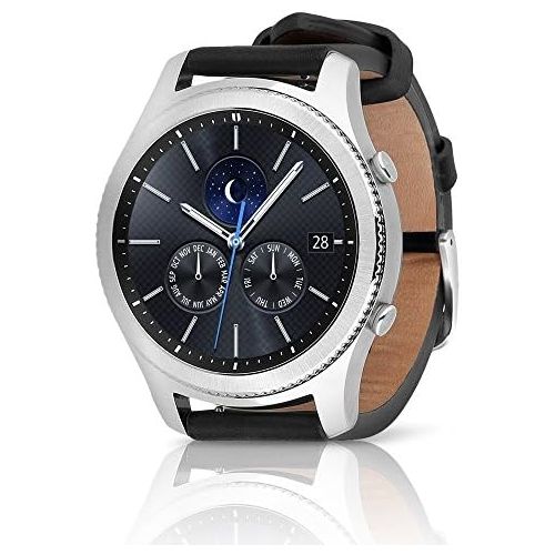 삼성 Samsung Gear S3 Classic SM-R775V (Verizon 4G) Smartwatch - Black Leather (Certified Refurbished) (Large Band)