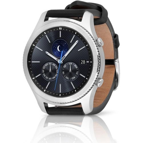 삼성 Samsung Gear S3 Classic SM-R775V (Verizon 4G) Smartwatch - Black Leather (Certified Refurbished) (Large Band)