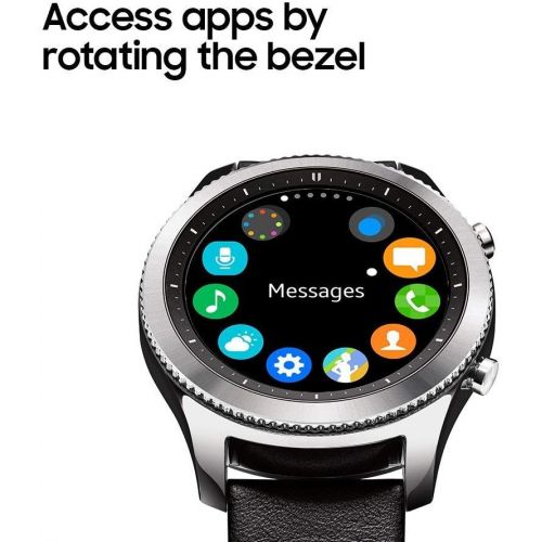 삼성 Samsung Gear S3 Classic Smartwatch (Bluetooth), SM-R770NZSAXAR US Version with Warranty (Certified Refurbished)