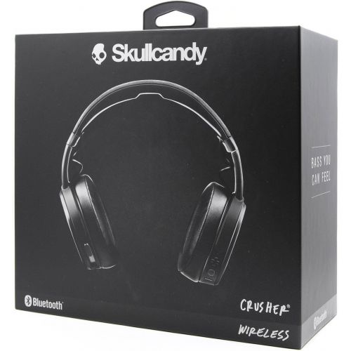  Skullcandy Crusher Bluetooth Wireless Over-Ear Headphones with Microphone - Black (Certified Refurbished)