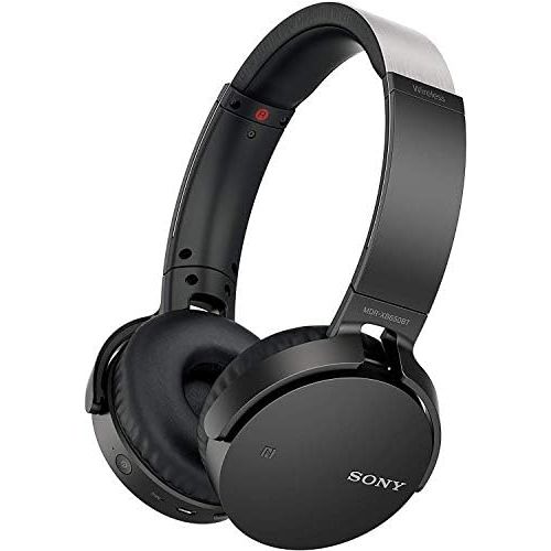 소니 Sony MDR-XB650BTB Extra Bass Bluetooth NFC Wireless Headphones - Black (Certified Refurbished)