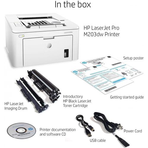 에이치피 HP G3Q47A#BGJ LaserJet Pro M203dw Wireless Laser Printer (G3Q47A). Replaces M201dw Laser Printer (Certified Refurbished)