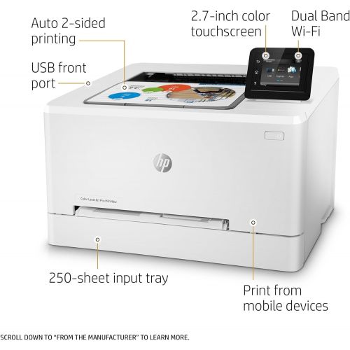 에이치피 HP Laserjet Pro M254dw Wireless Color Laser Printer (T6B60A) (Certified Refurbished)