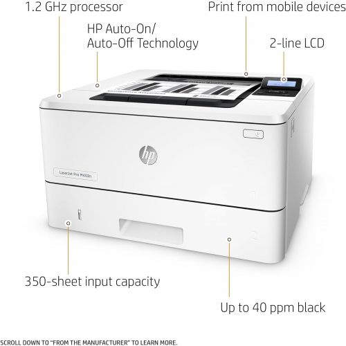 에이치피 HP Laserjet Pro M402n Monochrome Printer, (C5F93A) (Certified Refurbished)