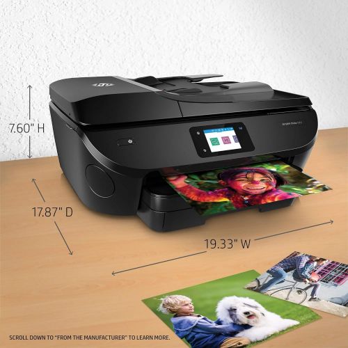 에이치피 HP ENVY Photo 7855 All in One Photo Printer with Wireless Printing, Instant Ink ready (K7R96A) (Certified Refurbished)