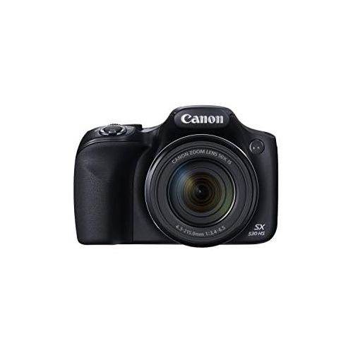 캐논 Canon PowerShot SX530 HS 16.0 MP CMOS Digital Camera with 50x Optical is Zoom (24-1200mm), Built-in WiFi, 3-Inch LCD and 1080P Full HD Video (Black) (Certified Refurbished)