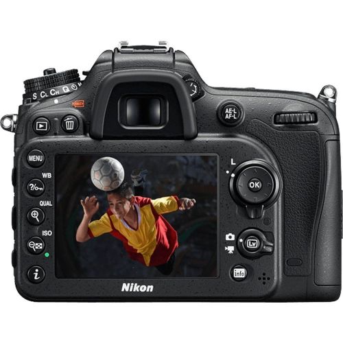  Nikon D7200 24.2 MP DX-format Digital SLR Camera Body Only with Wi-Fi and NFC - Black (CERTIF1ED REFURBISHED)