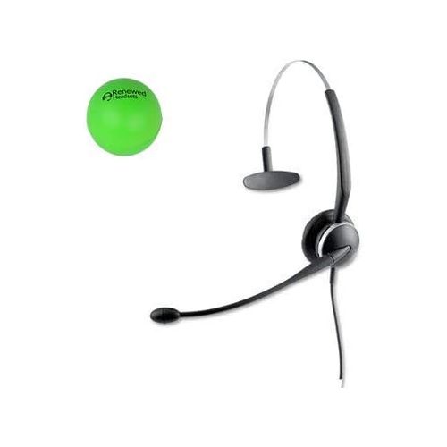자브라 Jabra GN2100 Single Speaker Wired Headset Bundle with Renewed Headsets Stress Ball (Certified Refurbished)