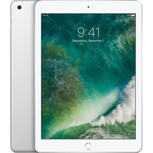 애플 Apple iPad with WiFi, 128GB, Silver (2017 Model) (Refurbished)