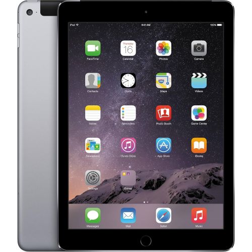 애플 Apple iPad Air 2 MH2M2LLA 64GB Wifi + Cellular Unlocked 9.7 Space Gray (Refurbished)