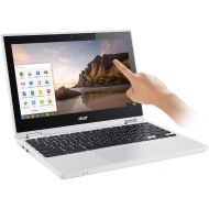 Acer R11 11.6 Convertible 2-in-1 HD IPS Touchscreen Chromebook - Intel Quad-Core Celeron N3160 1.6GHz, 4GB RAM, 32GB SSD, Bluetooth, HD Webcam, HDMI, USB 3.0, Chrome OS White (Cert