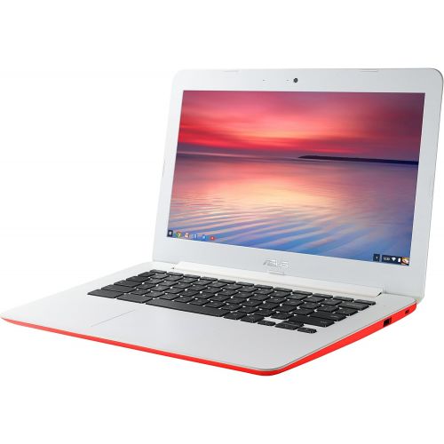 아수스 Asus ASUS C300 ChromeBook 13.3 Inch (Intel Celeron, 2 GB, 16GB SSD, Red) (Certified Refurbished)