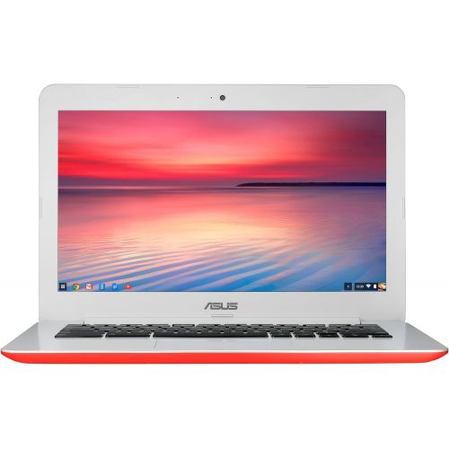 아수스 Asus ASUS C300 ChromeBook 13.3 Inch (Intel Celeron, 2 GB, 16GB SSD, Red) (Certified Refurbished)