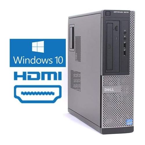  Fast Optiplex 3010 Business Desktop Computer Tower PC (Intel Ci5 3470, 4GB Ram, 500GB HDD, HDMI, WiFi, DVD-RW) Win 10 Pro with CD (Certified Refurbishd)