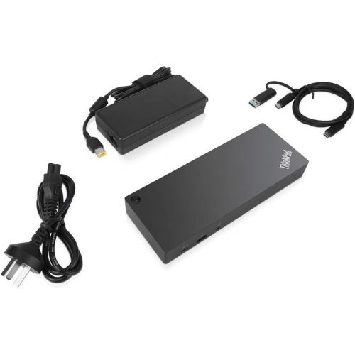 레노버 Lenovo ThinkPad Hybrid USB-C with USB-A Dock US (40AF0135US) (Certified Refurbished)