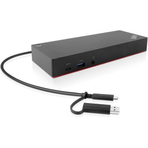 레노버 Lenovo ThinkPad Hybrid USB-C with USB-A Dock US (40AF0135US) (Certified Refurbished)