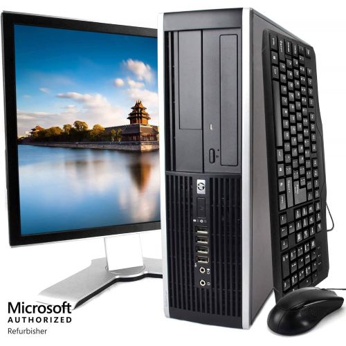 에이치피 Amazon Renewed HP Elite Desktop Computer, Intel Core i5 3.1 GHz, 8 GB RAM, 500 GB HDD, Keyboard & Mouse, Wi-Fi, 17in LCD Monitor, DVD-RW, Windows 10, (Renewed)