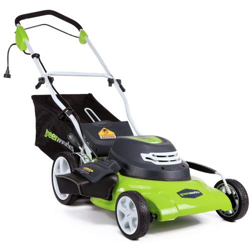  Amazon Renewed Greenworks 20-Inch 12 Amp Corded Lawn Mower 25022 (Renewed)