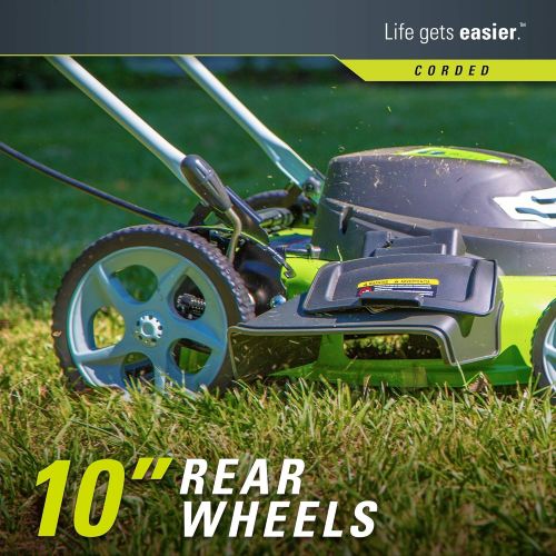  Amazon Renewed Greenworks 20-Inch 12 Amp Corded Lawn Mower 25022 (Renewed)