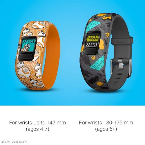 가민 Amazon Renewed Garmin vivofit jr 2, Kids Fitness/Activity Tracker, Star Wars The Resistance, 1-year Battery Life (Renewed)