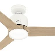 Amazon Renewed Hunter Fan 52 inch Casual Matte White Finish indoor Ceiling Fan with LED Light Kit and Remote Control (Renewed)