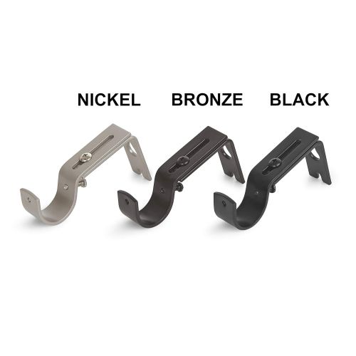  AmazonBasics Adjustable Wall Bracket, Set of 2, Bronze