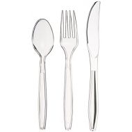 AmazonBasics 1800-Piece Clear Plastic Cutlery Set