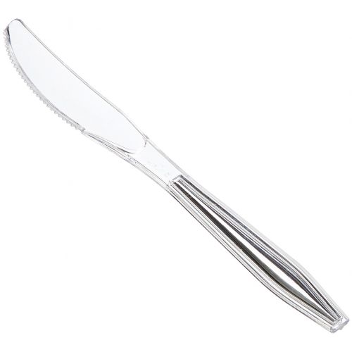  AmazonBasics 1800-Piece Clear Plastic Cutlery Set