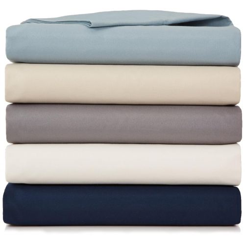  AmazonBasics Microfiber Sheet Set - Twin, Navy Blue, Ultra-Soft, Breathable