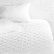 AmazonBasics Hypoallergenic Quilted Mattress Topper Pad Cover - 18 Inch Deep, Full
