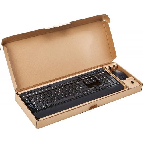  AmazonBasics Wireless Computer Keyboard and Mouse Combo - Full Size - US Layout (QWERTY)