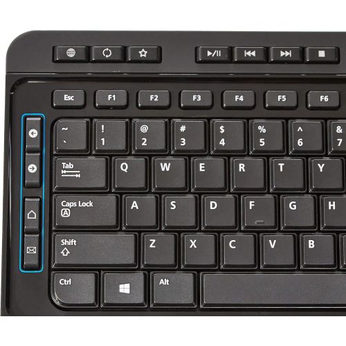  AmazonBasics Wireless Computer Keyboard and Mouse Combo - Full Size - US Layout (QWERTY)