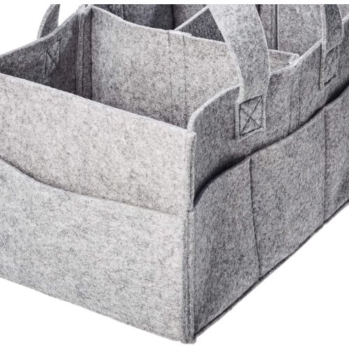  AmazonBasics Felt Baby Diaper Caddy Storage Organizer Tote