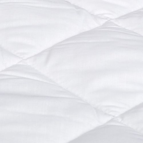  AmazonBasics Hypoallergenic Quilted Mattress Topper Pad Cover - 18 Inch Deep, Twin