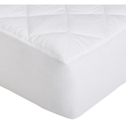  AmazonBasics Hypoallergenic Quilted Mattress Topper Pad Cover - 18 Inch Deep, Twin