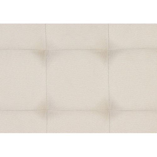  AmazonBasics Faux Linen Upholstered Tufted Headboard - King, Beige