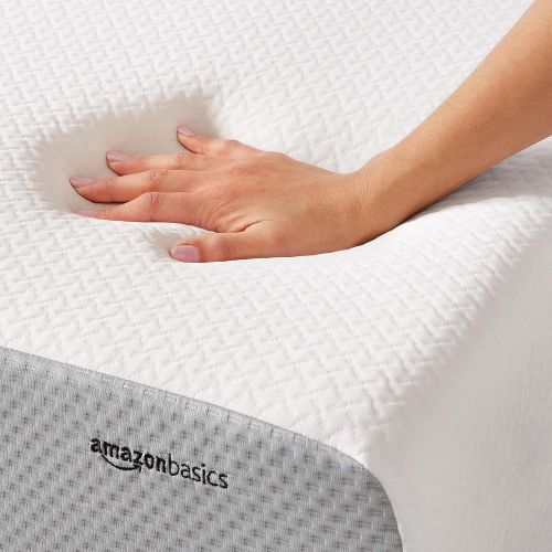  AmazonBasics Memory Foam Mattress - Soft Bed, Plush Feel, CertiPUR-US Certified - 12-Inch, Twin Size