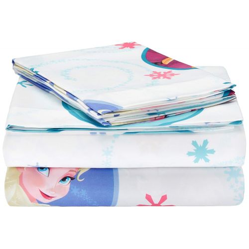  AmazonBasics by Disney Frozen Swirl Bed Sheet Set, Full