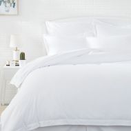 AmazonBasics Microfiber Duvet Cover and Pillow Sham Set - Twin / Twin XL, Bright White
