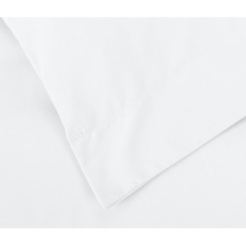  AmazonBasics Microfiber Duvet Cover and Pillow Sham Set - Twin / Twin XL, Bright White