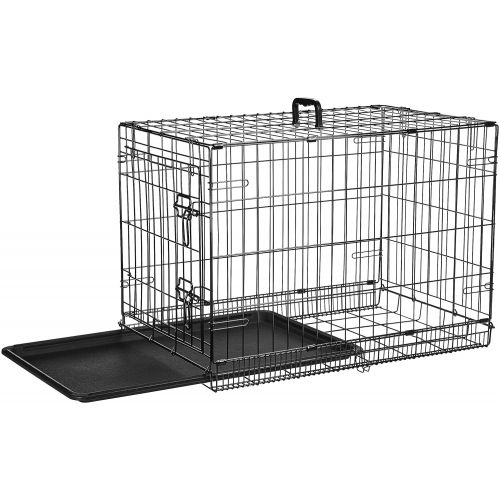  AmazonBasics Single Door & Double Door Folding Metal Dog Crate