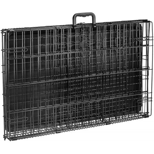  AmazonBasics Single Door & Double Door Folding Metal Dog Crate