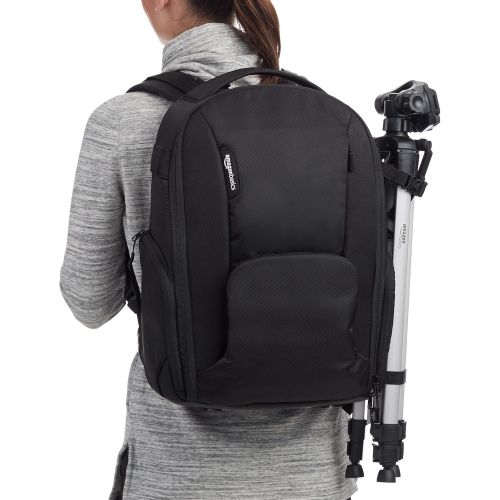  [아마존 핫딜]  [아마존핫딜]AmazonBasics DSLR Camera and Laptop Backpack Bag - 19 x 9 x 14 Inches, Black