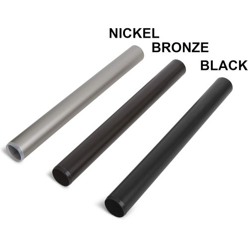  [아마존 핫딜] [아마존핫딜]AmazonBasics 1 Double Extendable Curtain Rods with Round Finials Set, 72 to 144, Nickel