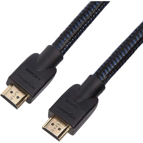  [아마존베스트]AmazonBasics Braided 4K HDMI to HDMI Cable - 15-Foot
